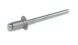 Nity zrywalne al/fe 4x8 mm RAL 9006